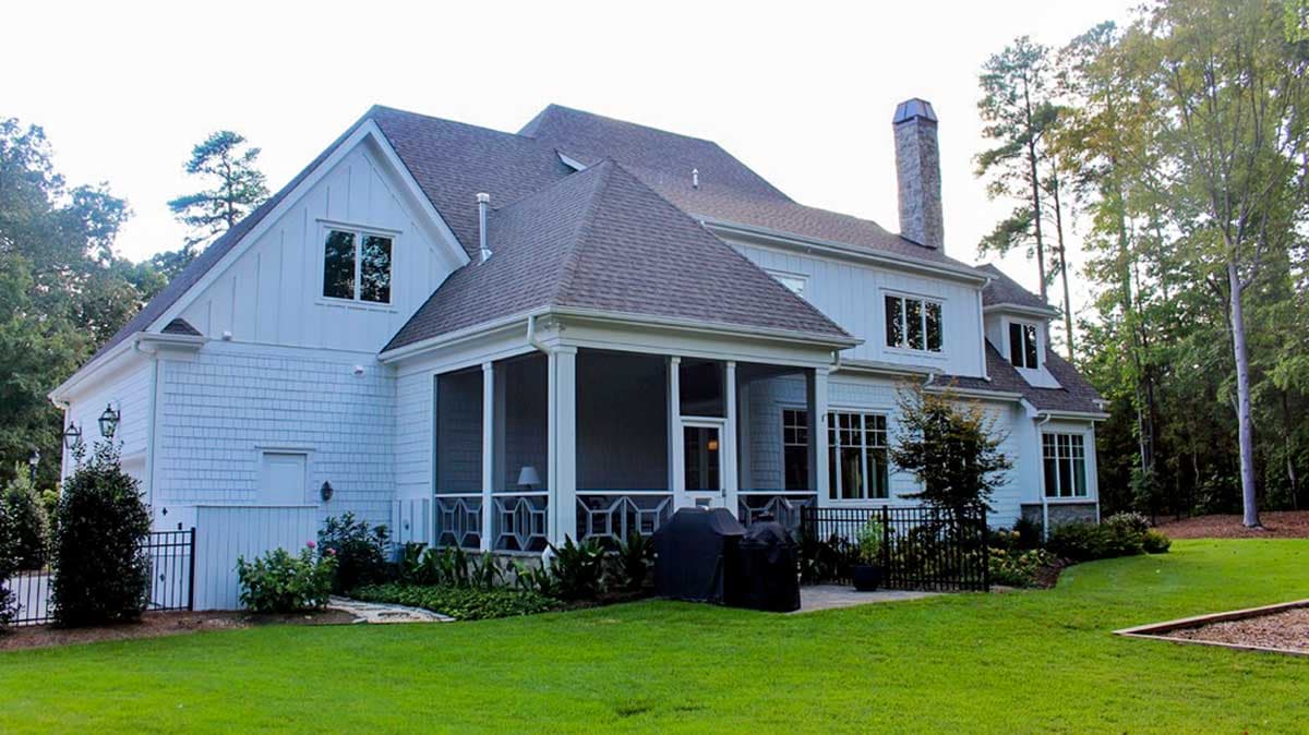 Plan 93097EL: Luxury House Plan with Two Home Offices and a Covered Veranda  - Image #5 - European, French Country