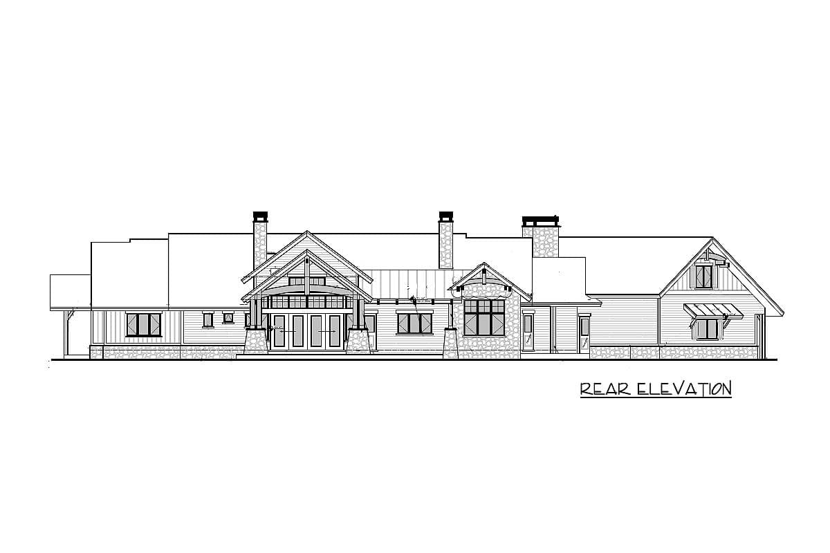 Plan 95046RW: Luxurious Mountain Ranch Home Plan with Lower Level Expansion - 3623 Sq Ft - Image #11 - Country, Craftsman, Mountain, Ranch, Rustic