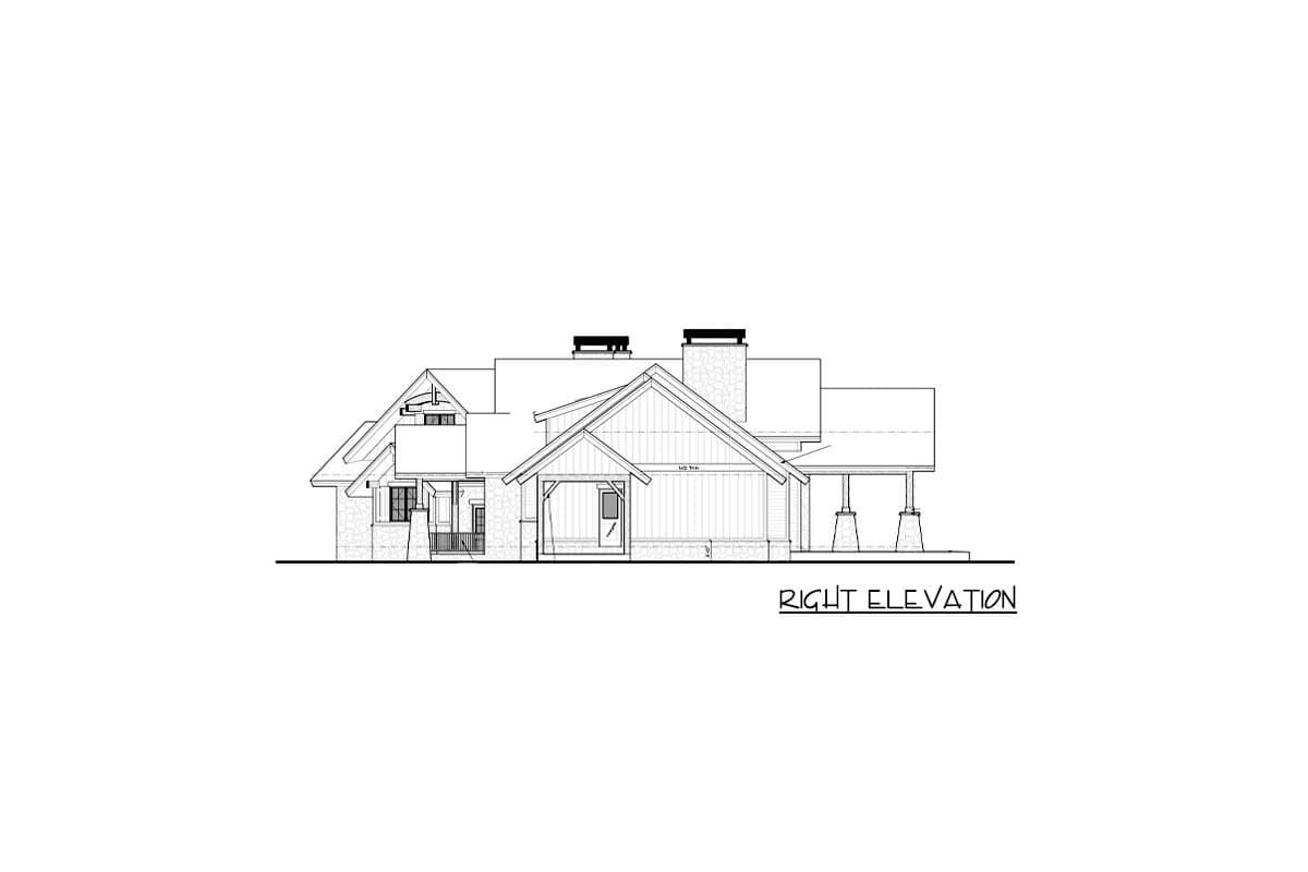 Plan 95046RW: Luxurious Mountain Ranch Home Plan with Lower Level Expansion - 3623 Sq Ft - Image #12 - Country, Craftsman, Mountain, Ranch, Rustic