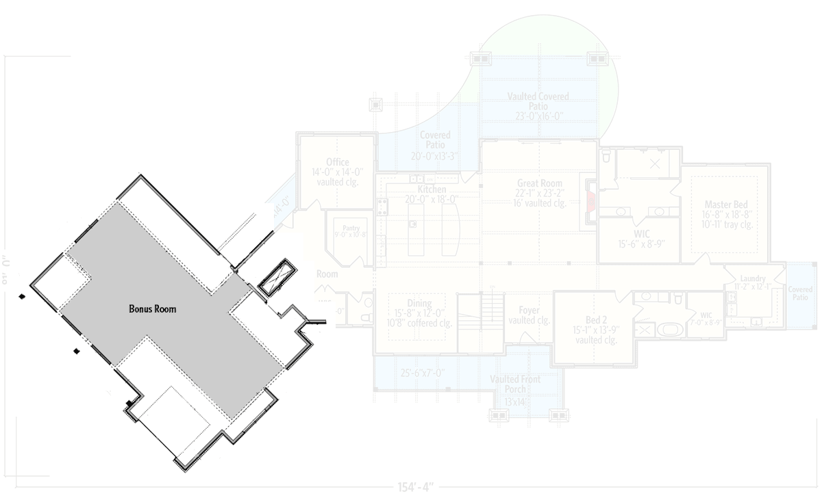 Plan 95046RW: Luxurious Mountain Ranch Home Plan with Lower Level Expansion - 3623 Sq Ft - Floor Plan - Bonus Level - Country, Craftsman, Mountain, Ranch, Rustic