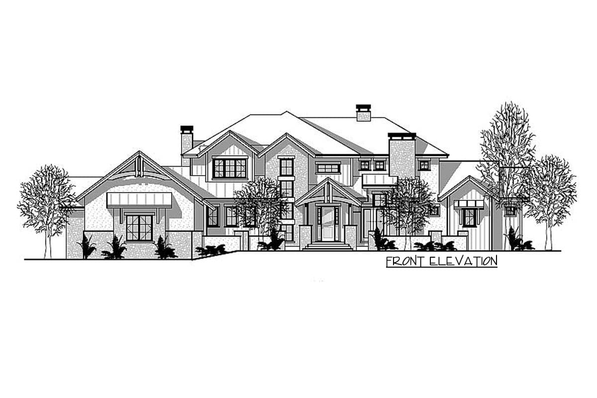 Plan 95048RW: Rugged Craftsman Home Plan with Spectacular Rear Deck - Image #4 - Craftsman, Mountain, Northwest, Rustic