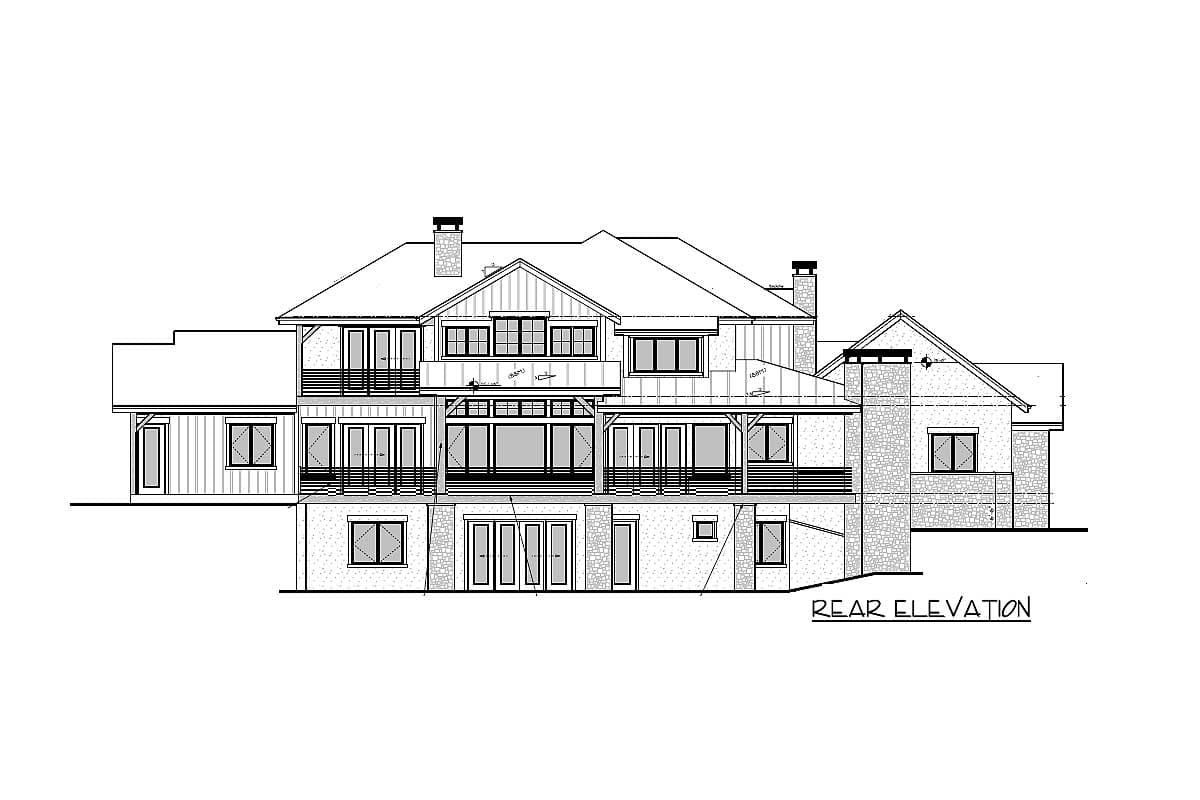 Plan 95048RW: Rugged Craftsman Home Plan with Spectacular Rear Deck - Image #5 - Craftsman, Mountain, Northwest, Rustic