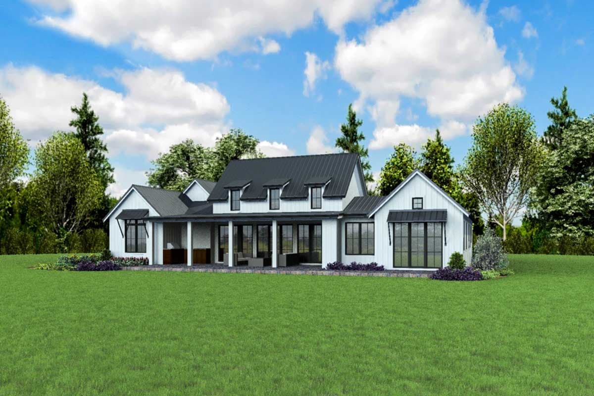 Plan 69690AM: Bright and Open Modern Farmhouse House Plan - 2798 Sq Ft - Image #8 - Country, Farmhouse, Modern Farmhouse, New American, Northwest, Ranch