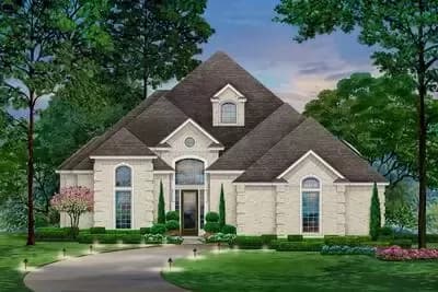 Upscale European House Plan
