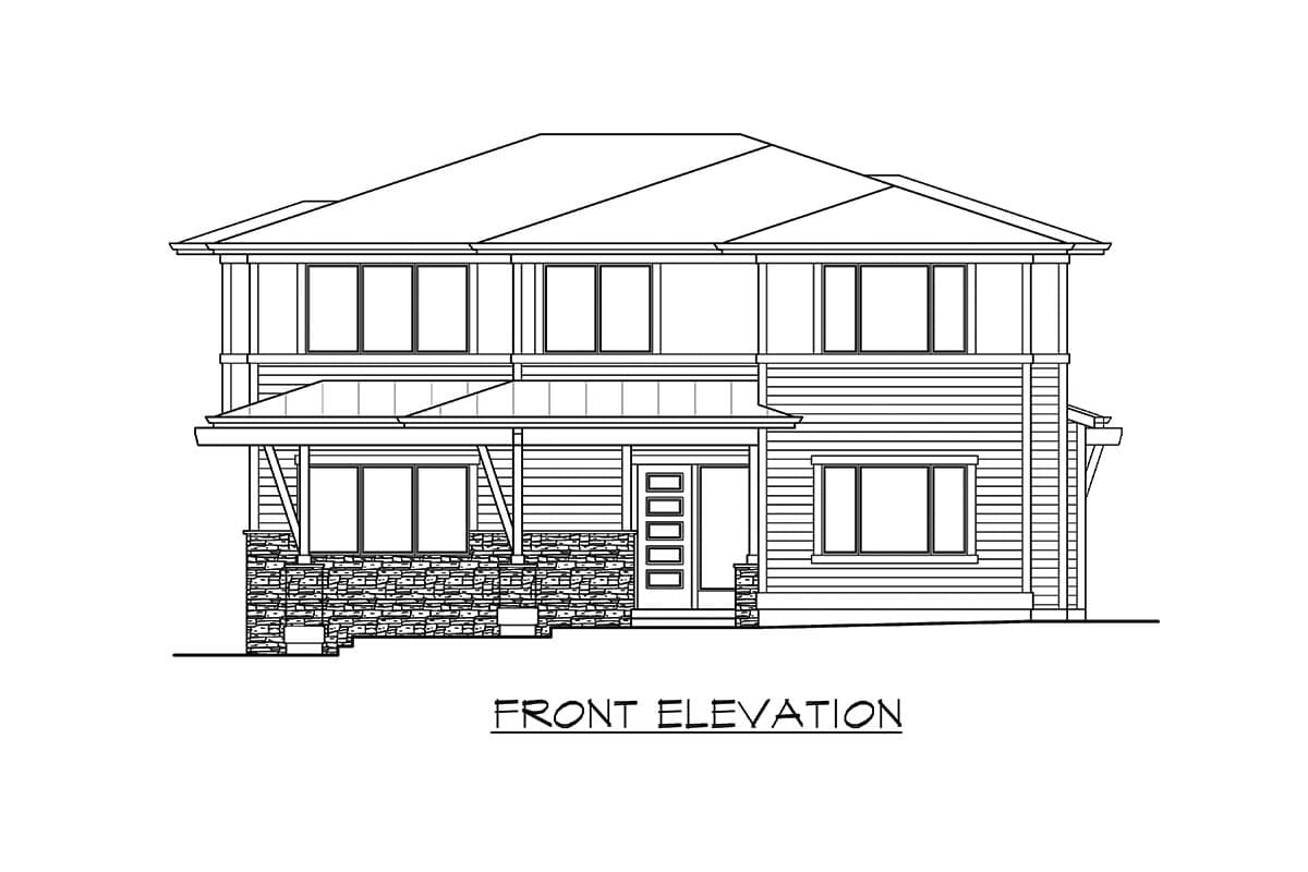 Plan 23754JD: Open Concept Prairie Style House Plan - Image #26 - Northwest, Prairie