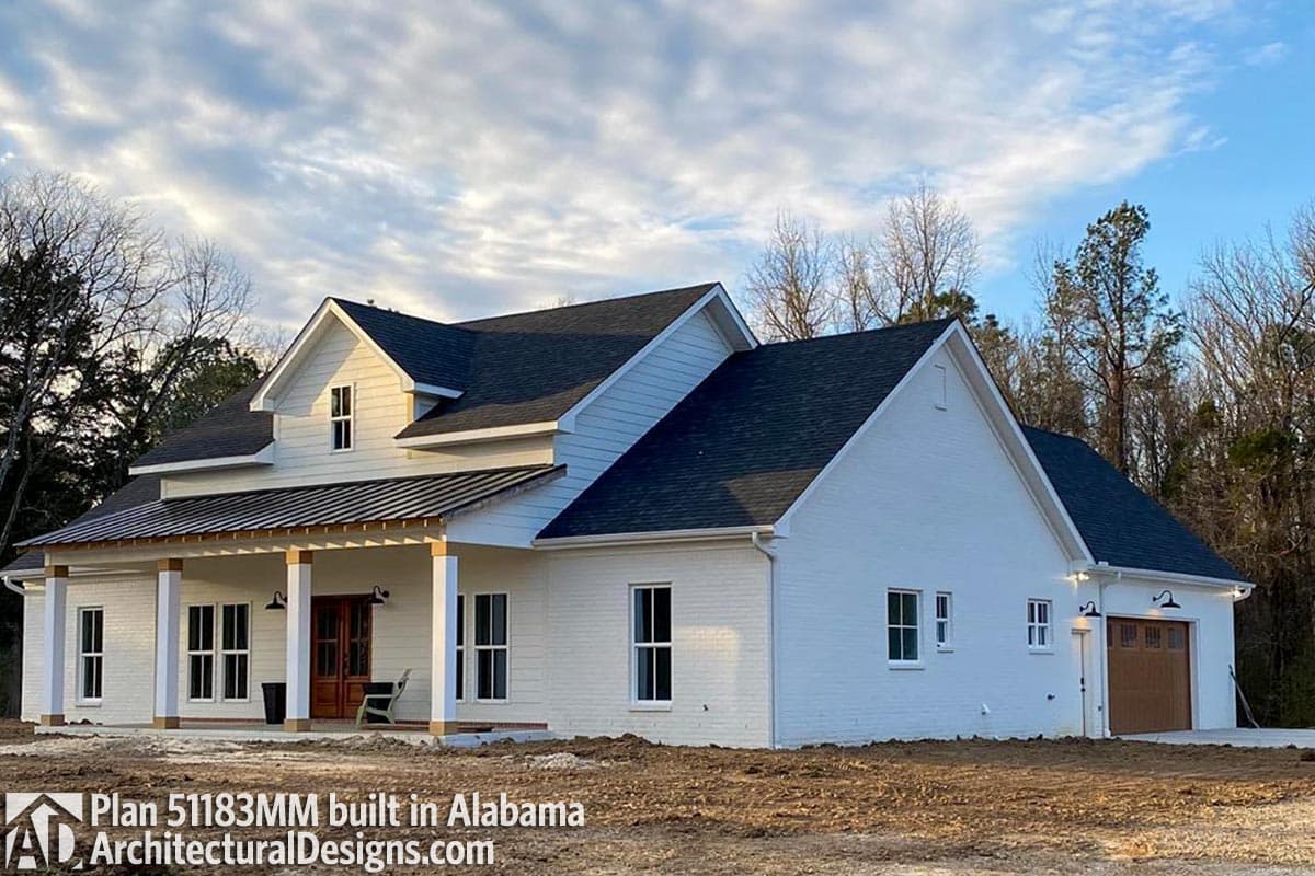 Plan 51183MM: Three-Bed Farmhouse Plan with Open Concept Living - 2107 Sq Ft - Image #6 - Country, Farmhouse, Modern Farmhouse, Ranch