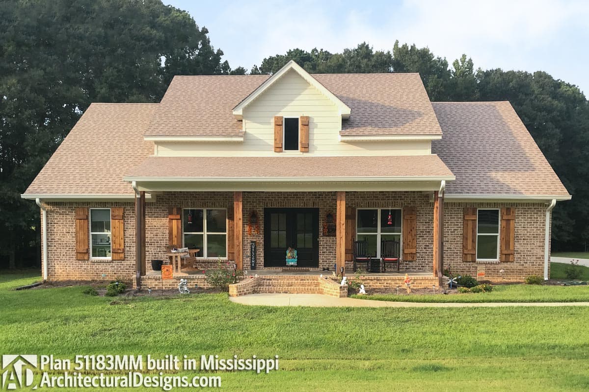 build gallery item - House Plan 51183MM comes to life in Louisiana