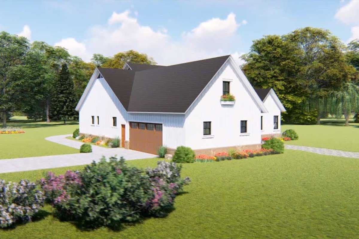 Plan 51183MM: Three-Bed Farmhouse Plan with Open Concept Living - 2107 Sq Ft - Image #8 - Country, Farmhouse, Modern Farmhouse, Ranch