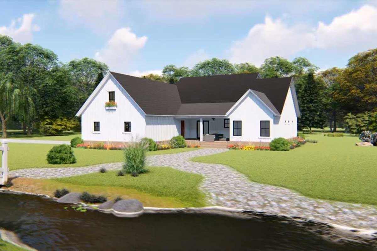 Plan 51183MM: Three-Bed Farmhouse Plan with Open Concept Living - 2107 Sq Ft - Image #9 - Country, Farmhouse, Modern Farmhouse, Ranch