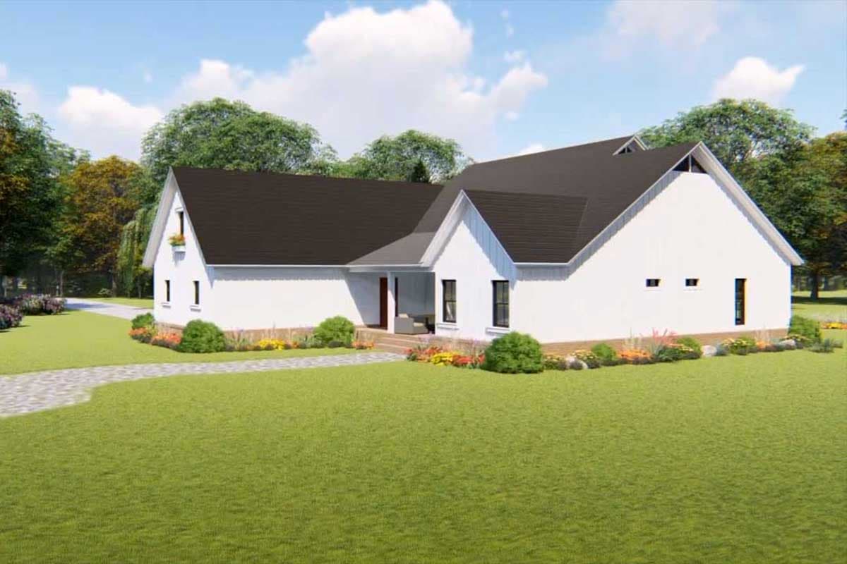 Plan 51183MM: Three-Bed Farmhouse Plan with Open Concept Living - 2107 Sq Ft - Image #10 - Country, Farmhouse, Modern Farmhouse, Ranch