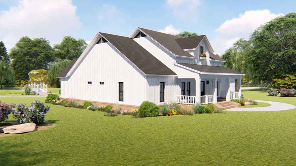Plan 51183MM: Three-Bed Farmhouse Plan with Open Concept Living - 2107 Sq Ft - Image #11 - Country, Farmhouse, Modern Farmhouse, Ranch