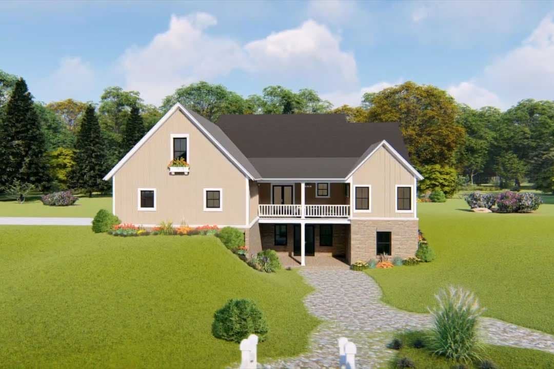 Plan 51184MM: 3-Bed Farmhouse Plan with Bonus Room and Bath Above Garage - Image #19 - Cottage, Farmhouse, Modern Farmhouse, Ranch, Southern