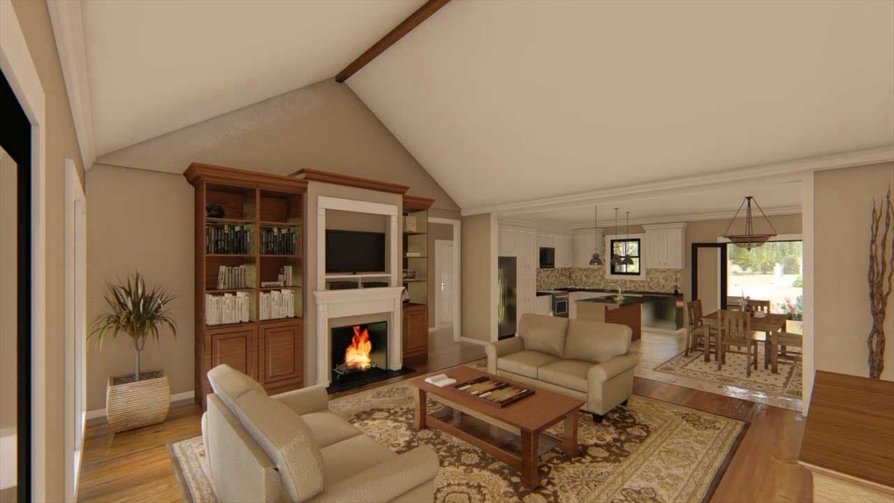 Plan 51184MM: 3-Bed Farmhouse Plan with Bonus Room and Bath Above Garage - Image #9 - Cottage, Farmhouse, Modern Farmhouse, Ranch, Southern