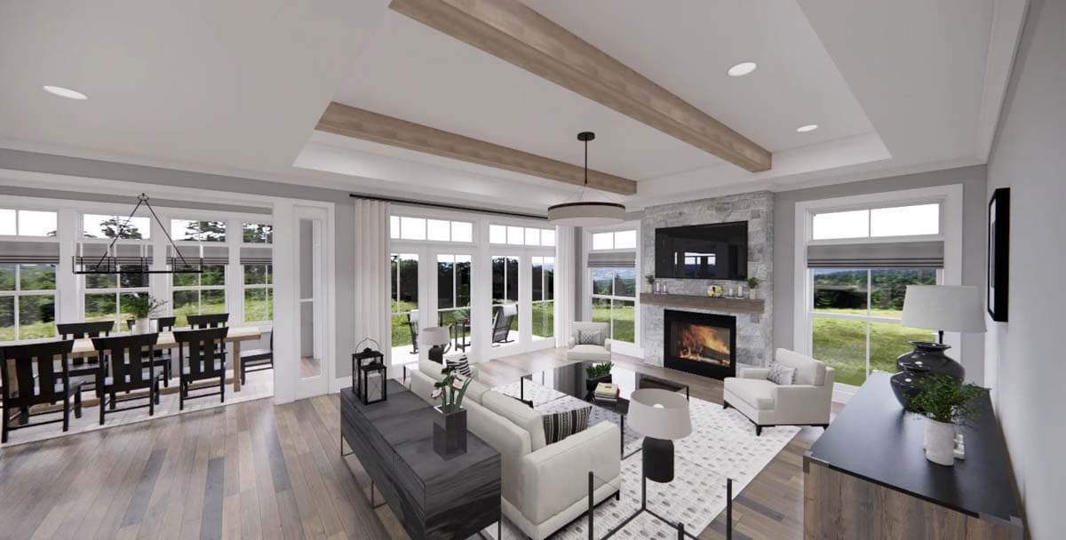 Plan 14666RK: Modern Farmhouse Plan with Loads of Porch Space - Image #17 - Country, Farmhouse
