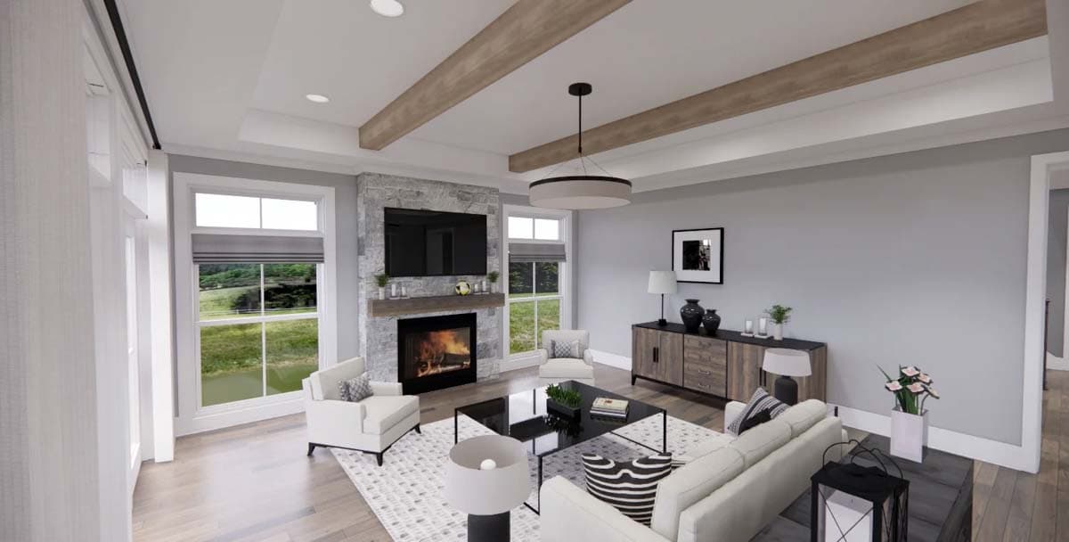 Plan 14666RK: Modern Farmhouse Plan with Loads of Porch Space - Image #19 - Country, Farmhouse