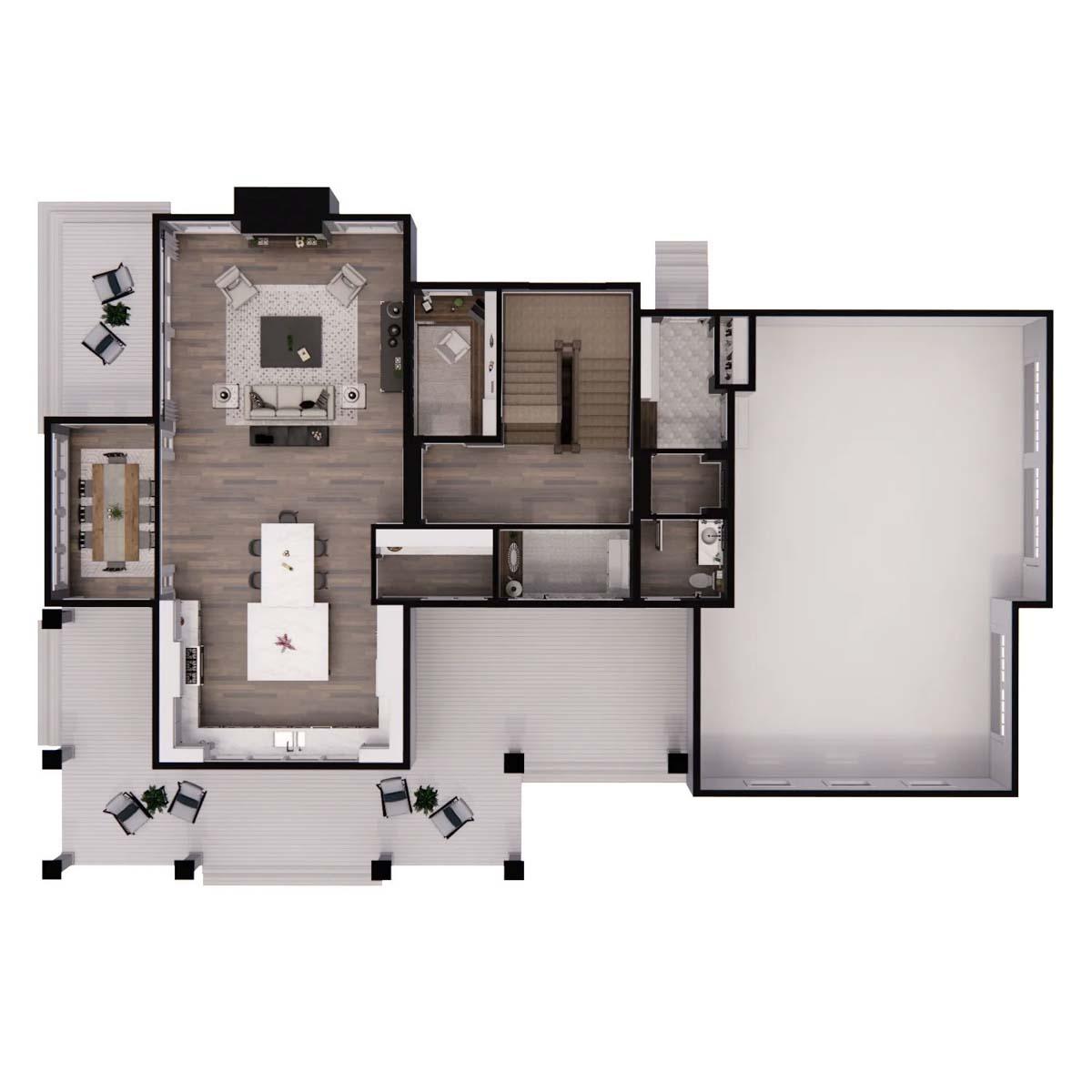 Plan 14666RK: Modern Farmhouse Plan with Loads of Porch Space - Image #52 - Country, Farmhouse