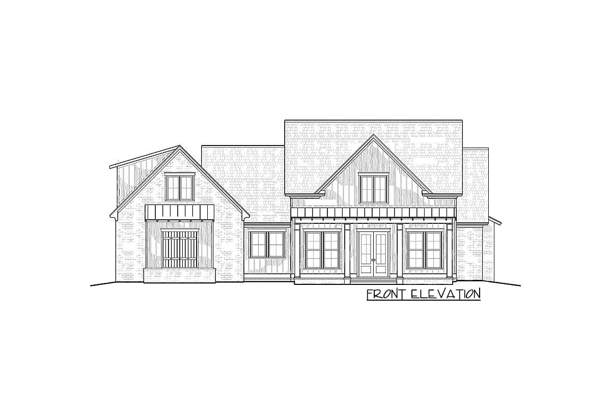 Plan 510027WDY: Modern Farmhouse Plan with Courtyard Garage and Bonus Above - Image #53 - Country, Farmhouse, Modern Farmhouse, New American, Southern, Traditional