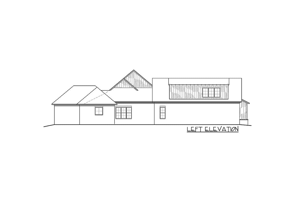 Plan 510027WDY: Modern Farmhouse Plan with Courtyard Garage and Bonus Above - Image #54 - Country, Farmhouse, Modern Farmhouse, New American, Southern, Traditional