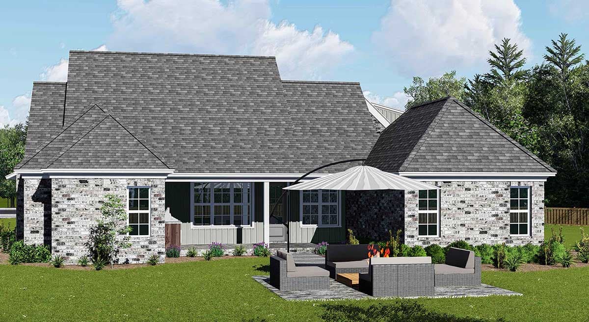 Plan 510027WDY: Modern Farmhouse Plan with Courtyard Garage and Bonus Above - Image #51 - Country, Farmhouse, Modern Farmhouse, New American, Southern, Traditional