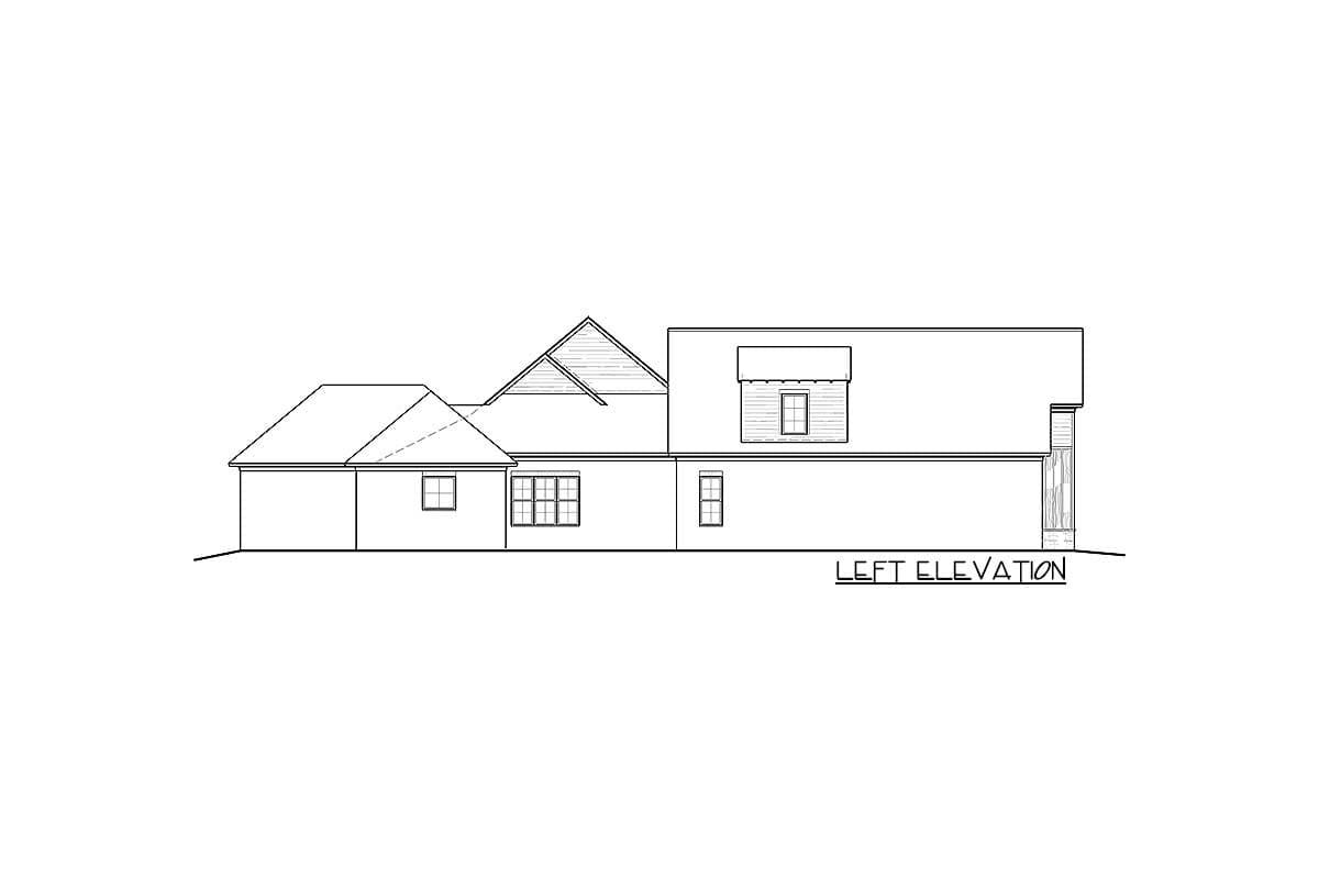 Plan 510028WDY: Country House Plan with Courtyard Garage and Bonus Above - Image #56 - Country, Farmhouse, New American, Traditional