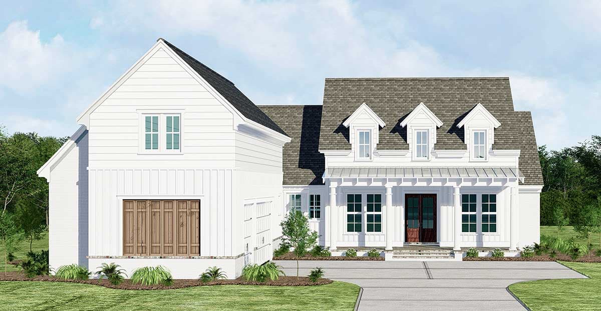 Plan 510028WDY: Country House Plan with Courtyard Garage and Bonus Above - Image #51 - Country, Farmhouse, New American, Traditional
