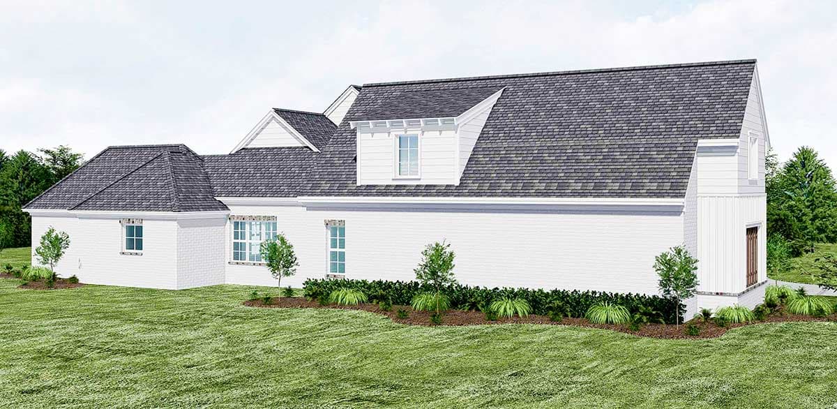 Plan 510028WDY: Country House Plan with Courtyard Garage and Bonus Above - Image #54 - Country, Farmhouse, New American, Traditional