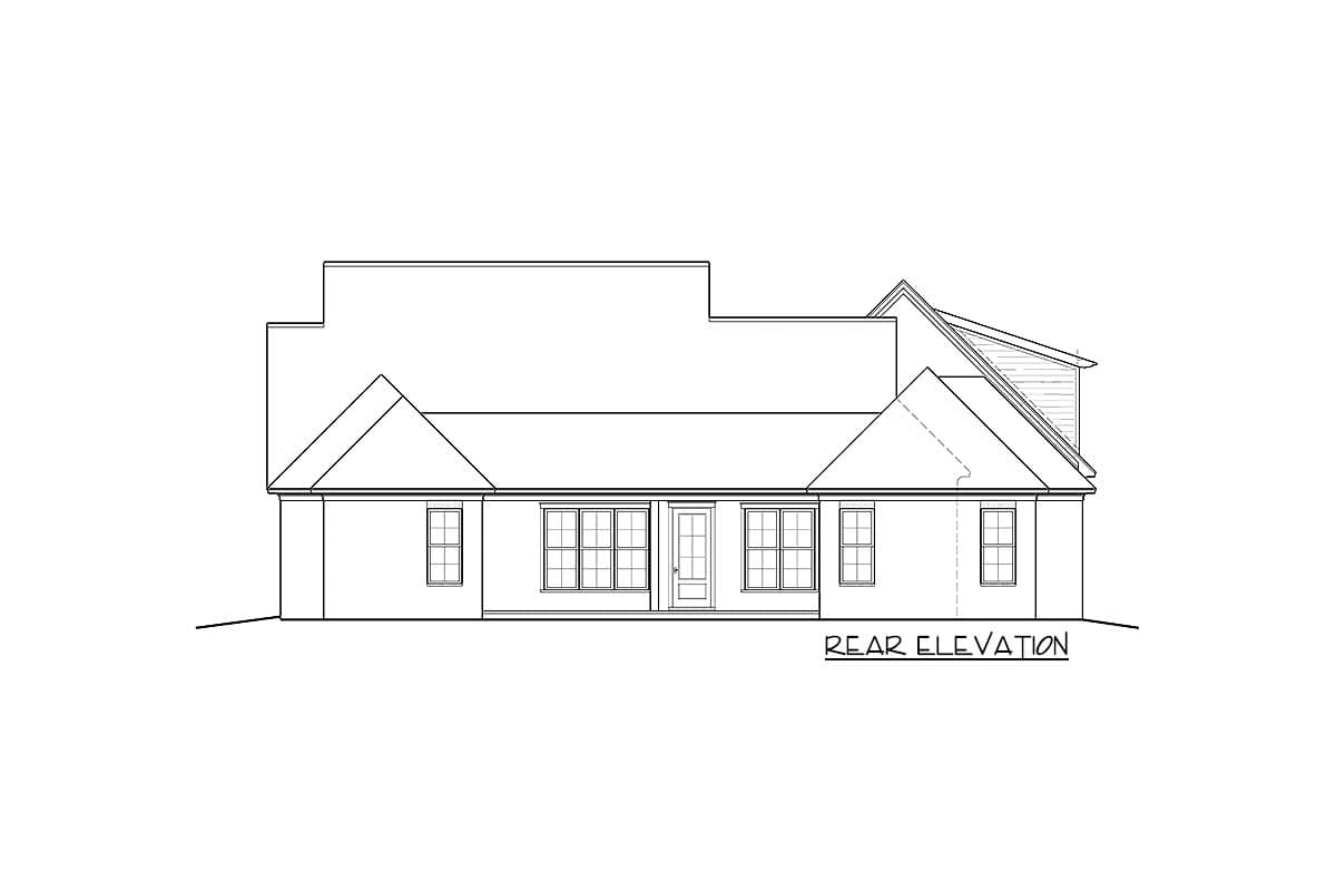 Plan 510028WDY: Country House Plan with Courtyard Garage and Bonus Above - Image #57 - Country, Farmhouse, New American, Traditional