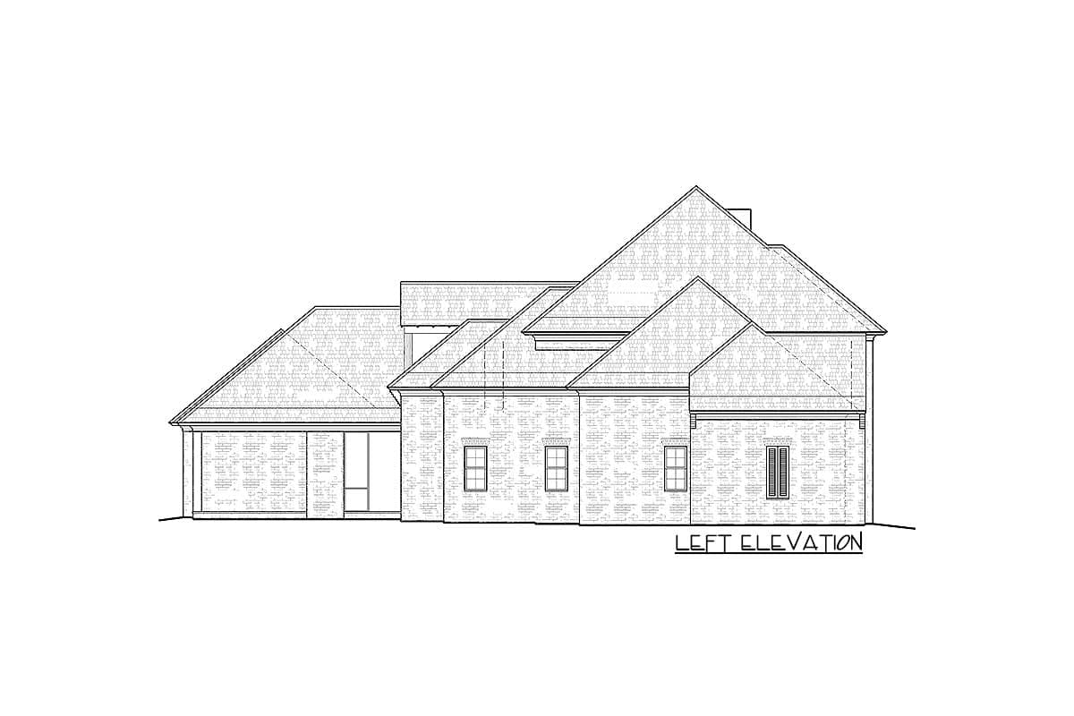 Plan 510029WDY: Refined French Country House Plan - Image #51 - Acadian, European, French Country, Louisiana-Style, Southern, Traditional