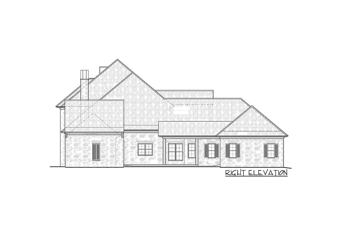 Plan 510029WDY: Refined French Country House Plan - Image #53 - Acadian, European, French Country, Louisiana-Style, Southern, Traditional