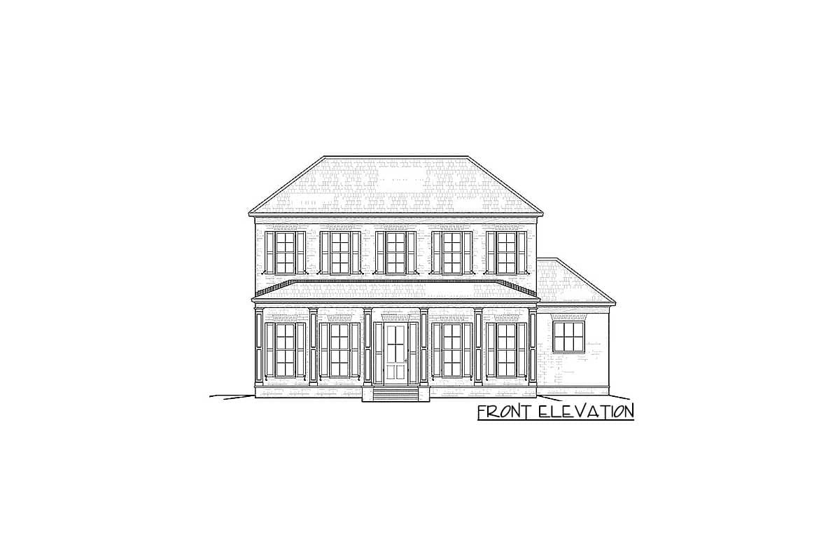Plan 510030WDY: Southern Classic with Rear-Entry Garage - Image #44 - Contemporary, Country, European, French Country, Southern, Traditional
