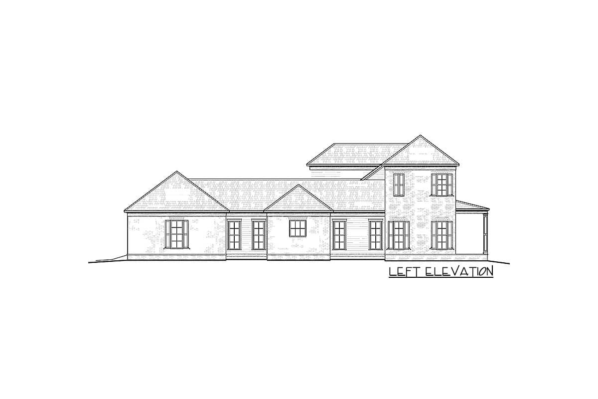 Plan 510030WDY: Southern Classic with Rear-Entry Garage - Image #45 - Contemporary, Country, European, French Country, Southern, Traditional