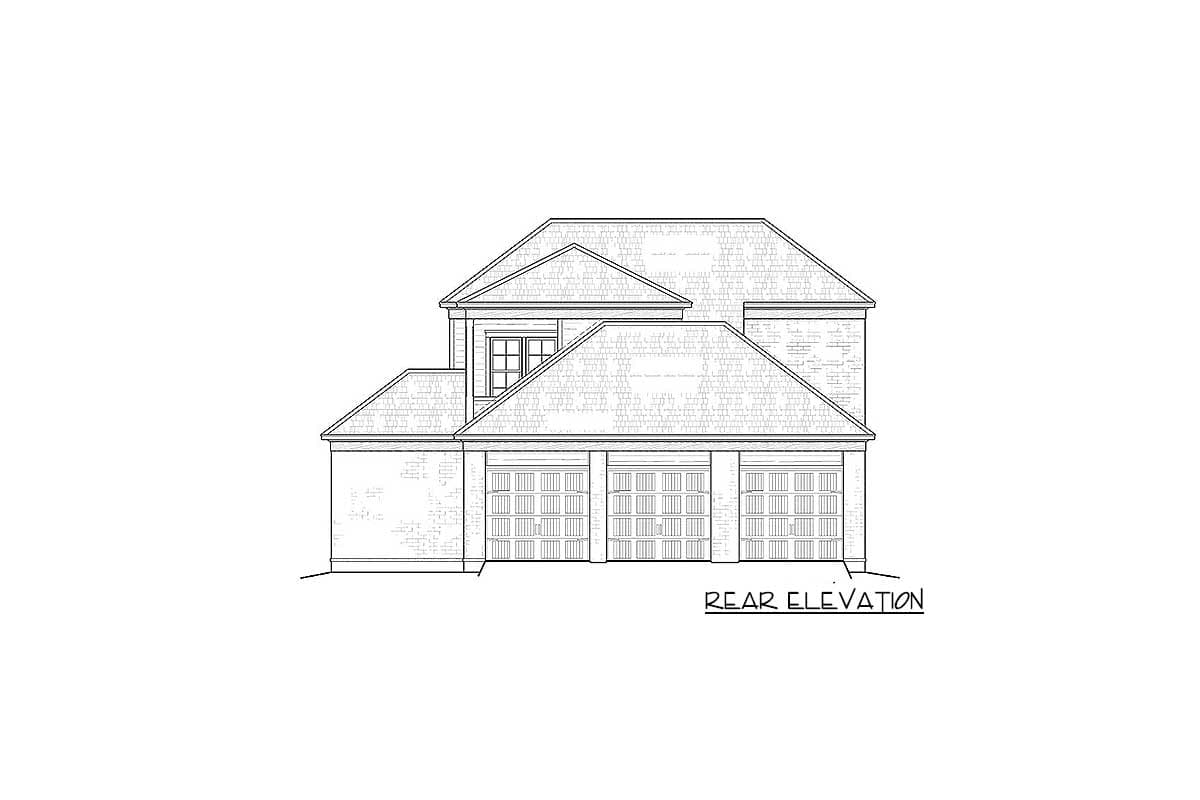Plan 510030WDY: Southern Classic with Rear-Entry Garage - Image #46 - Contemporary, Country, European, French Country, Southern, Traditional