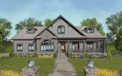 Handsome Craftsman House Plan with Optional Bonus Space