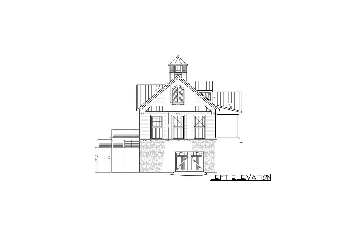 Plan 77637FB: 3-Bed Country Home Plan with Vaulted Open Concept Layout - Image #10 - Cabin, Cottage, Country, Rustic, Vacation
