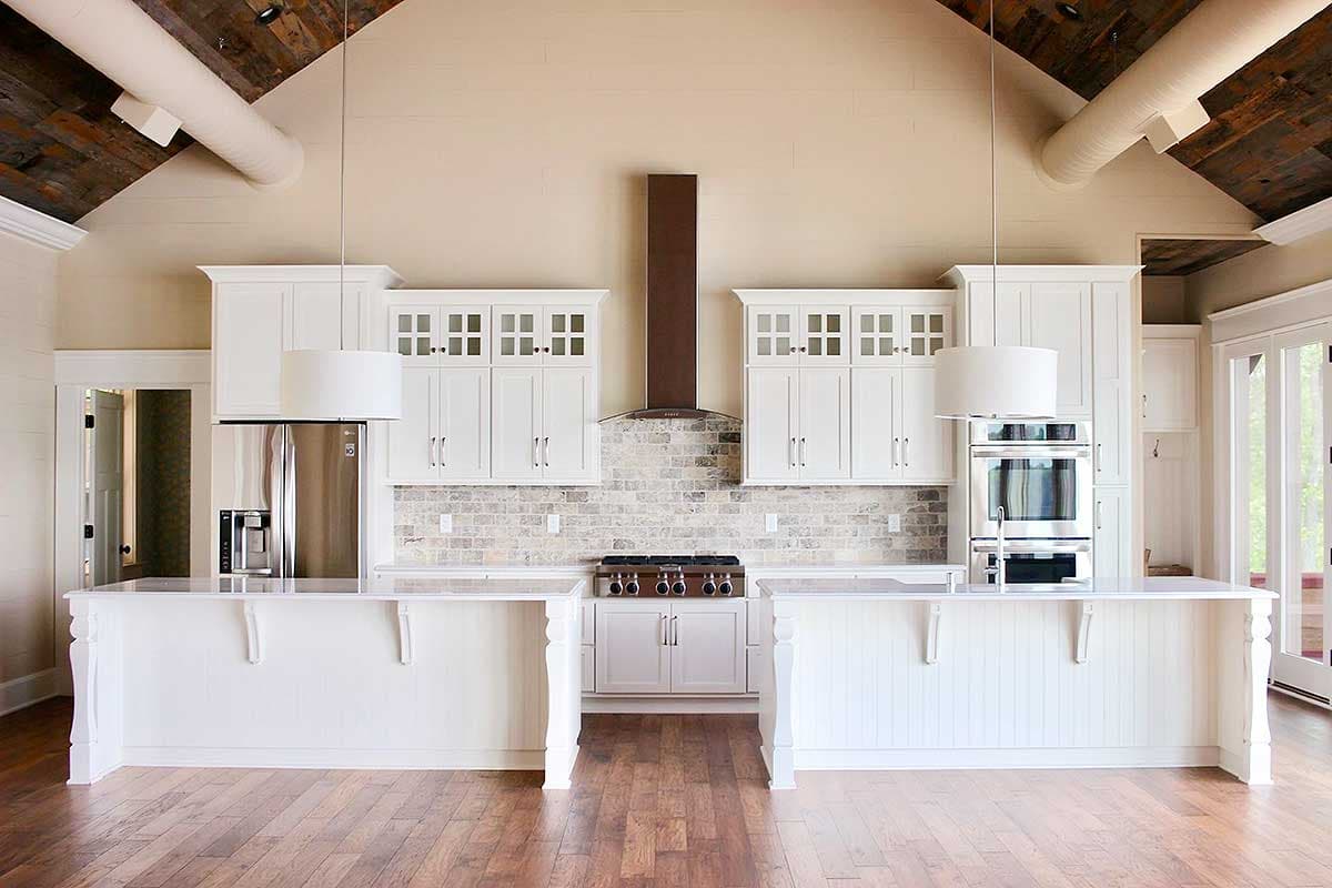 Plan 77637FB: 3-Bed Country Home Plan with Vaulted Open Concept Layout - Image #5 - Cabin, Cottage, Country, Rustic, Vacation