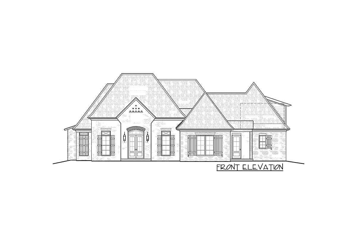 Plan 510033WDY: Charming Southern House Plan - Image #24 - French Country, Southern, Traditional