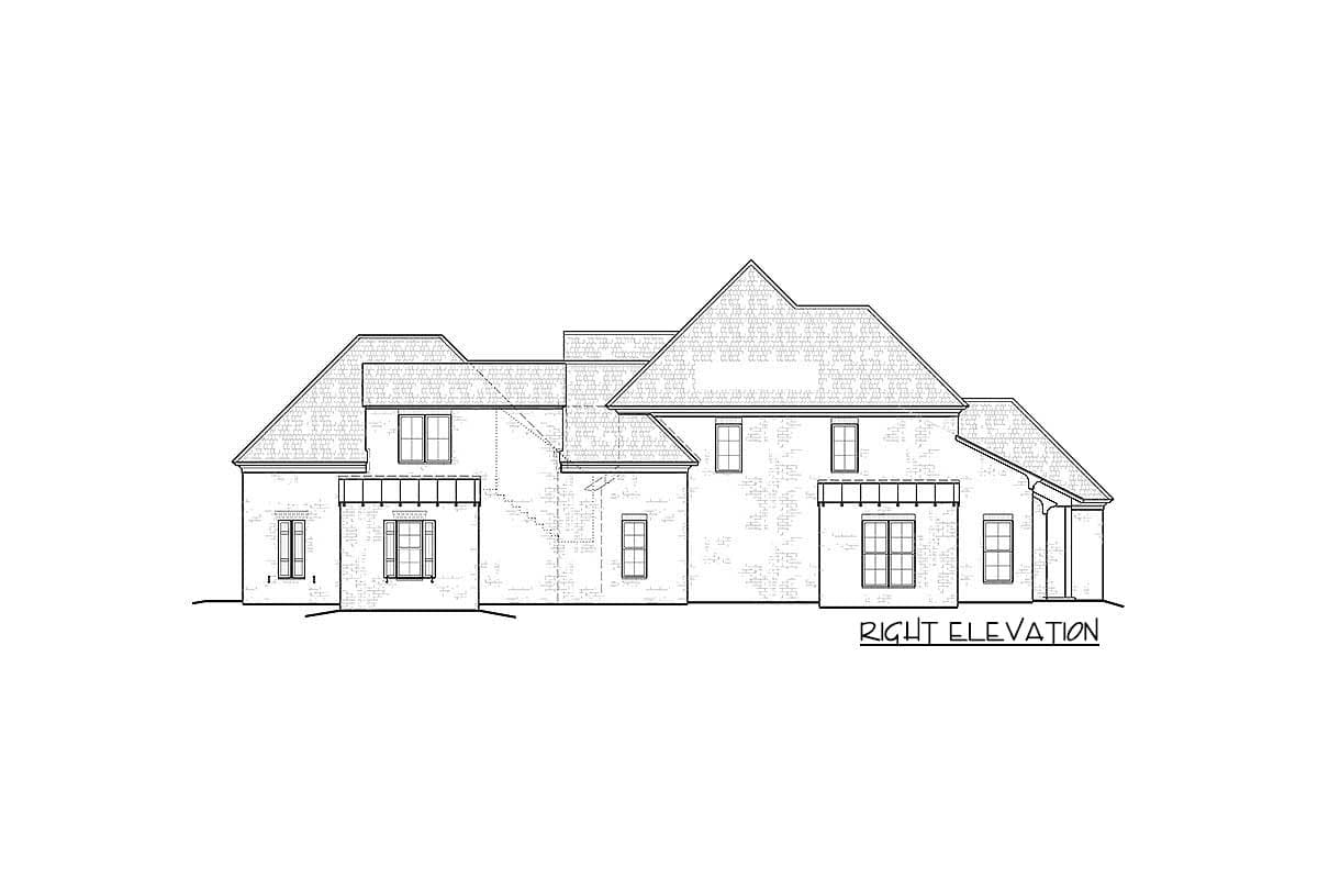 Plan 510034WDY: Stylish Five Bedroom Southern House Plan - Image #53 - European, French Country, Southern