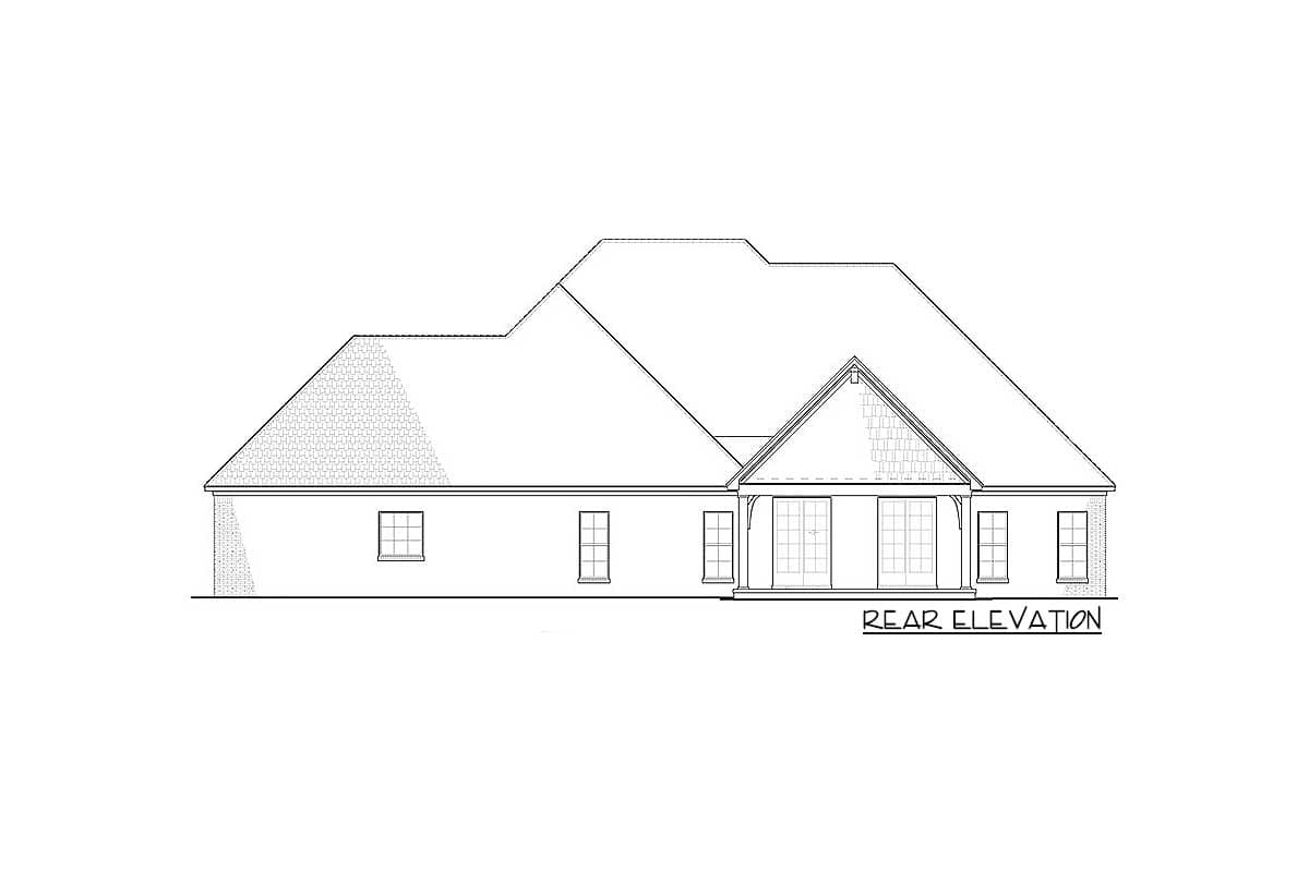 Plan 70582MK: One-Story House Plan With Vaulted Ceilings and Rear Grilling Porch - 2253 Sq Ft - Image #19 - Craftsman, Traditional