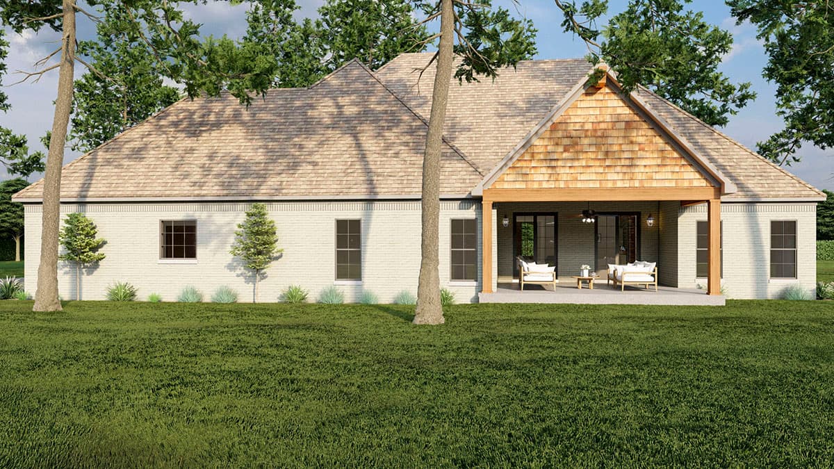 Plan 70582MK: One-Story House Plan With Vaulted Ceilings and Rear Grilling Porch - 2253 Sq Ft - Image #5 - Craftsman, Traditional