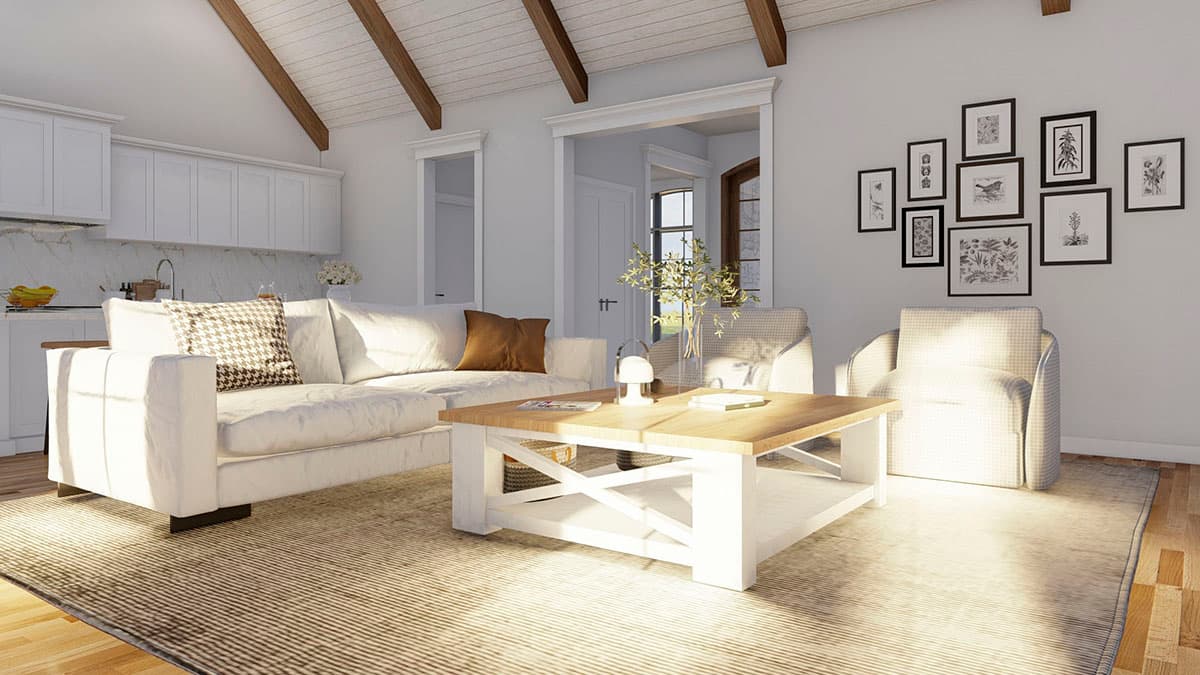 Plan 70582MK: One-Story House Plan With Vaulted Ceilings and Rear Grilling Porch - 2253 Sq Ft - Image #11 - Craftsman, Traditional