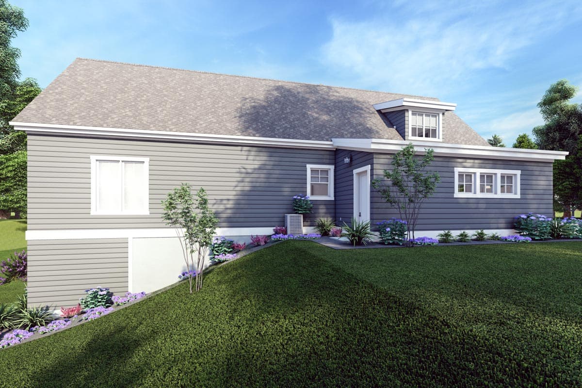 Plan 64466SC: Rustic Farmhouse with Optional Finished Lower Level and Bonus - 2593 Sq Ft - Image #8 - Country, Craftsman, Farmhouse, Hill Country, Ranch, Rustic