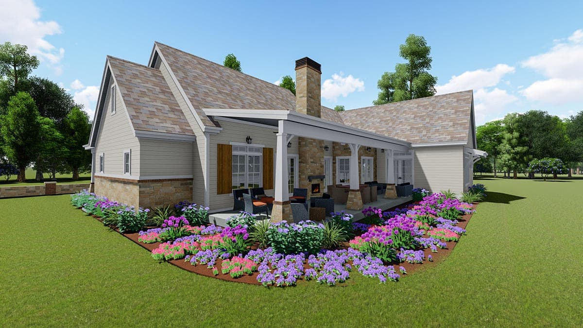 Plan 64466SC: Rustic Farmhouse with Optional Finished Lower Level and Bonus - 2593 Sq Ft - Image #15 - Country, Craftsman, Farmhouse, Hill Country, Ranch, Rustic