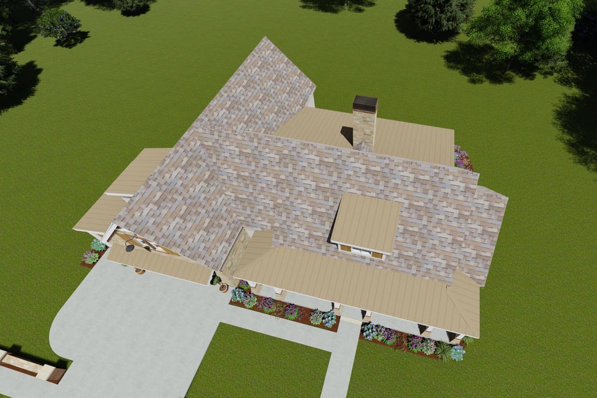 Plan 64466SC: Rustic Farmhouse with Optional Finished Lower Level and Bonus - 2593 Sq Ft - Image #20 - Country, Craftsman, Farmhouse, Hill Country, Ranch, Rustic