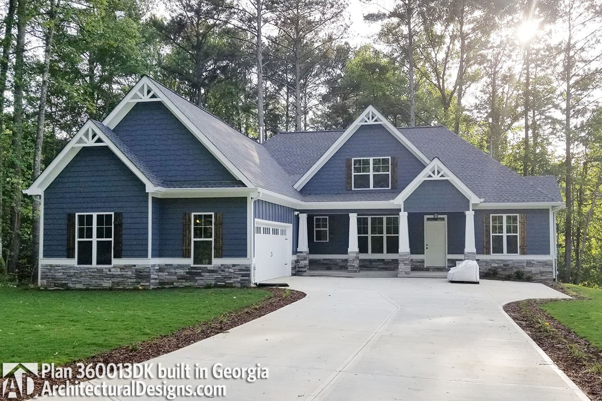 build gallery item - House Plan 360013DK comes to life in Georgia