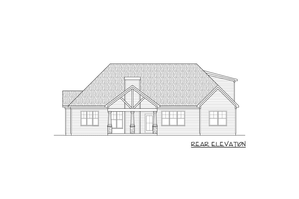 Plan 360013DK: Attractive Four Bedroom Craftsman House Plan - 2485 Sq Ft - Image #32 - Craftsman, New American, Northwest