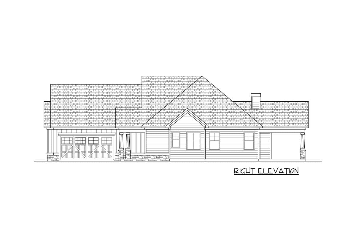 Plan 360013DK: Attractive Four Bedroom Craftsman House Plan - 2485 Sq Ft - Image #33 - Craftsman, New American, Northwest