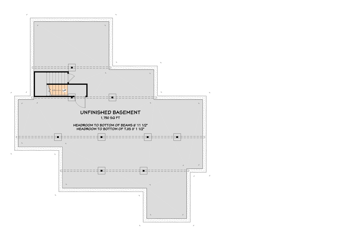 Plan 28925JJ: Flexible 3-Bed Modern Farmhouse with Semi-Detached Garage - 1895 Sq Ft - Floor Plan - Unfinished Lower Level - Country, Farmhouse, Modern Farmhouse
