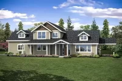 Craftsman Ranch with Rocking Chair Porch