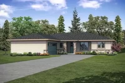 Split Bedroom Ranch House Plan