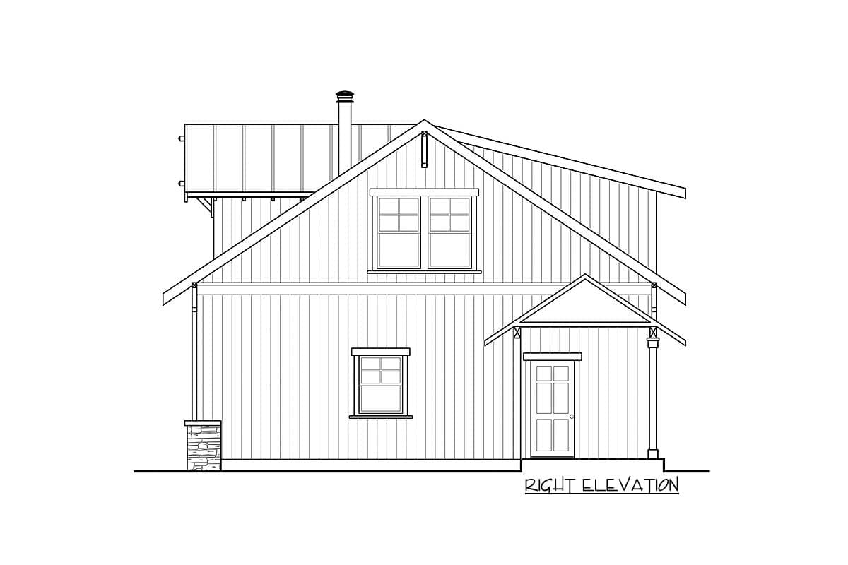 Plan 72909DA: Flexible 2-Car Detached Garage Plan with 629 Sq Ft Studio Above - Image #4 - Carriage